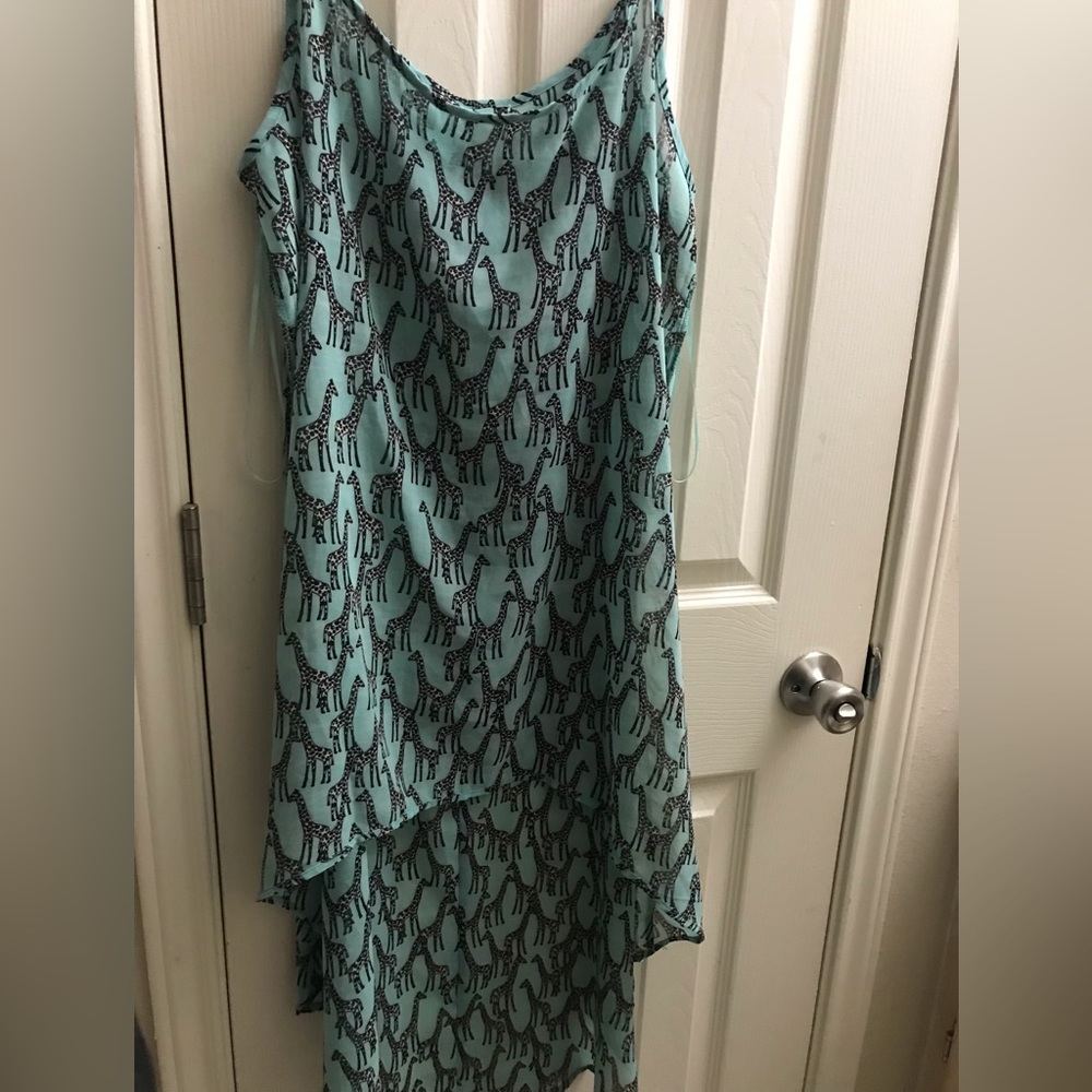 High-low see through dress